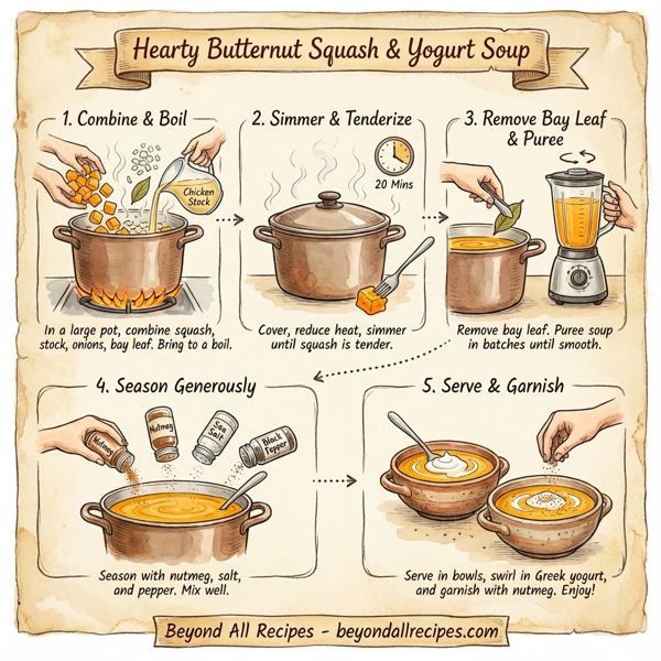 Hearty Butternut Squash & Yogurt Soup instructions