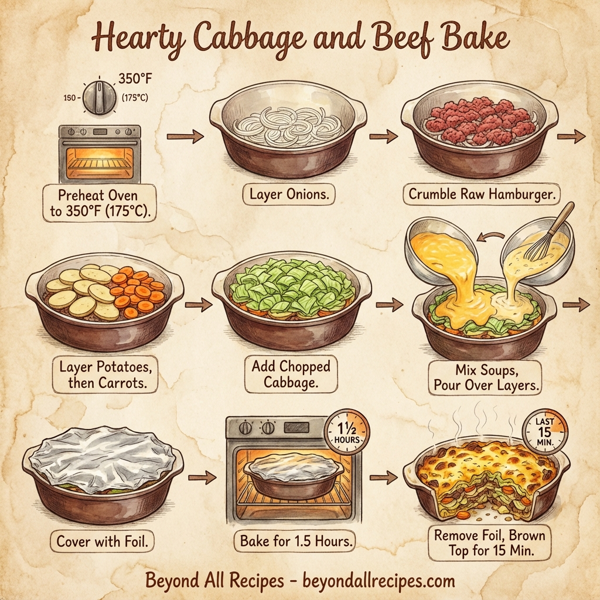 Hearty Cabbage and Beef Bake instructions