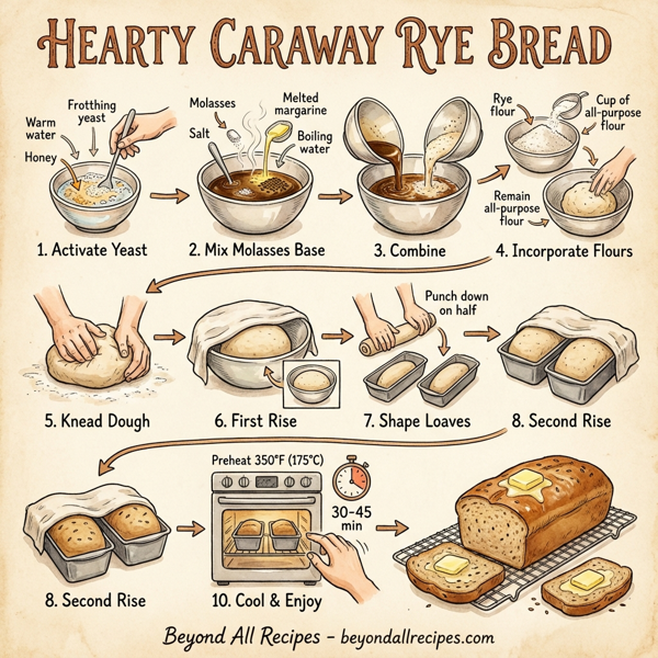 Hearty Caraway Rye Bread instructions