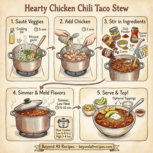 Hearty Chicken Chili Taco Stew instructions
