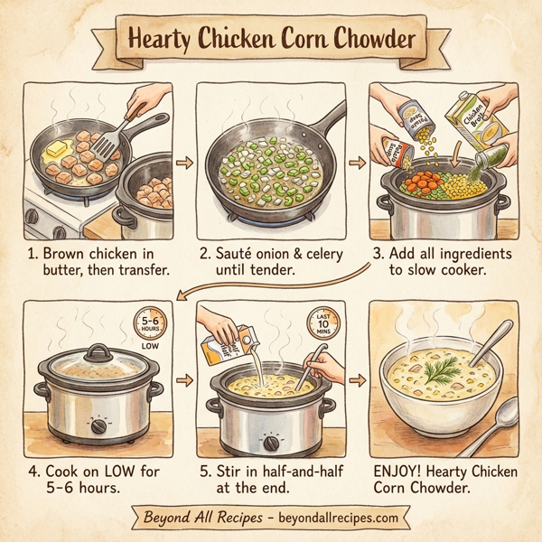 Hearty Chicken Corn Chowder instructions