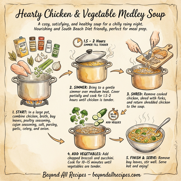 Hearty Chicken & Vegetable Medley Soup instructions