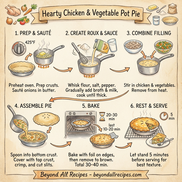 Hearty Chicken & Vegetable Pot Pie instructions