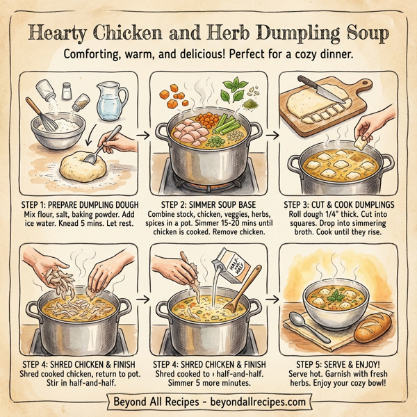 Hearty Chicken and Herb Dumpling Soup instructions