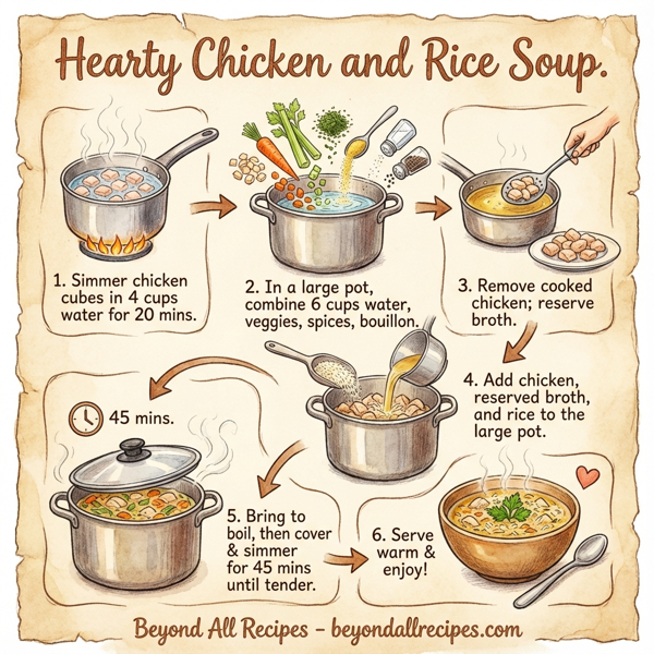 Hearty Chicken and Rice Soup instructions