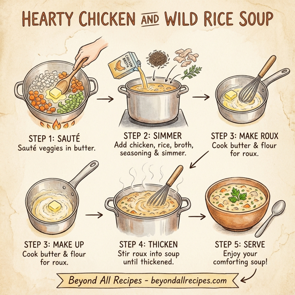Hearty Chicken and Wild Rice Soup instructions