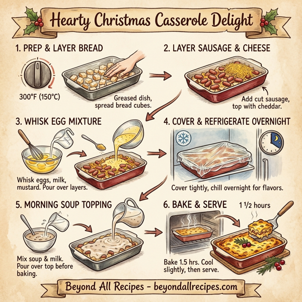 Hearty Christmas Casserole Delight instructions