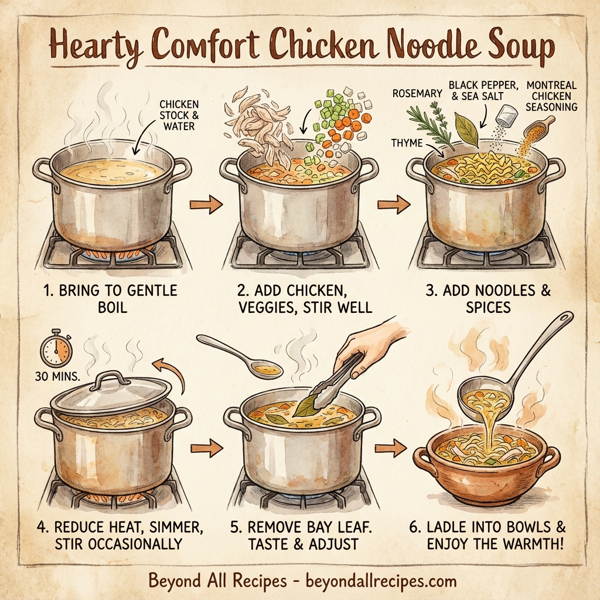 Hearty Comfort Chicken Noodle Soup instructions