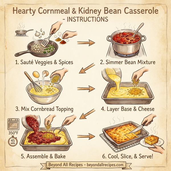 Hearty Cornmeal and Kidney Bean Casserole instructions