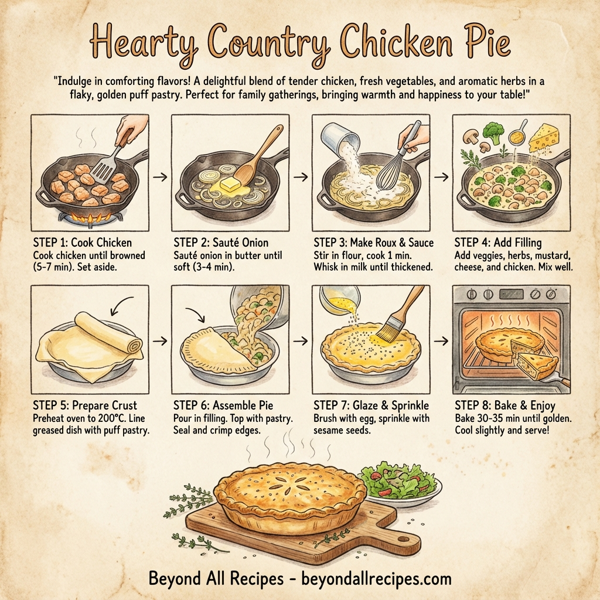 Hearty Country Chicken Pie instructions