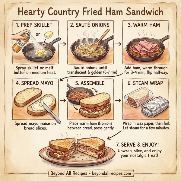 Hearty Country Fried Ham Sandwich instructions