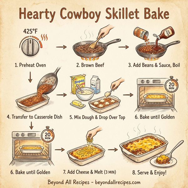 Hearty Cowboy Skillet Bake instructions