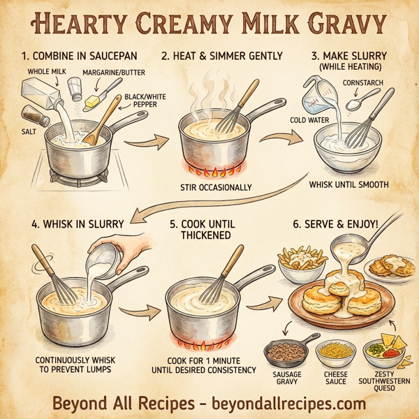 Hearty Creamy Milk Gravy instructions