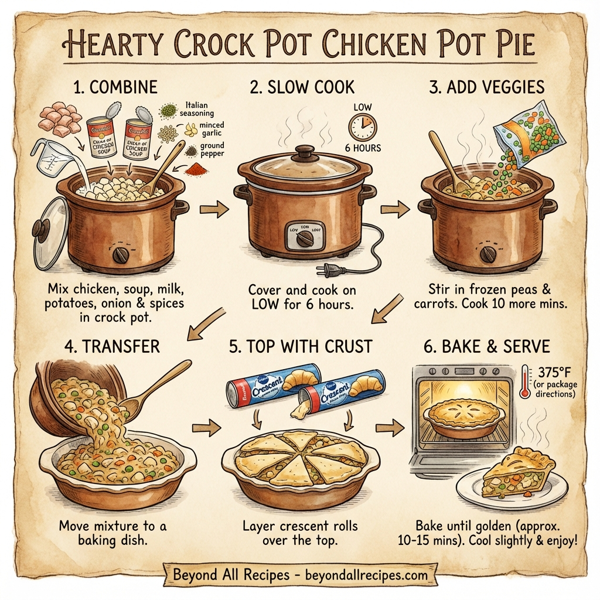Hearty Crock Pot Chicken Pot Pie instructions