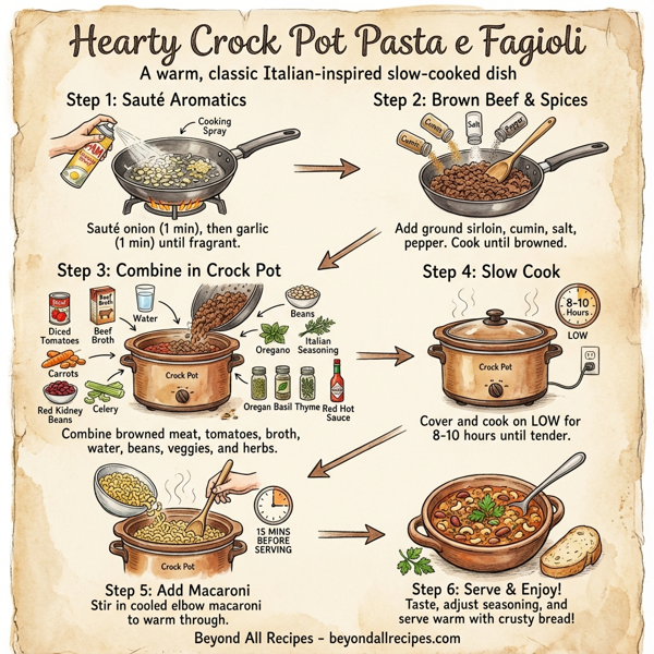 Hearty Crock Pot Pasta e Fagioli instructions
