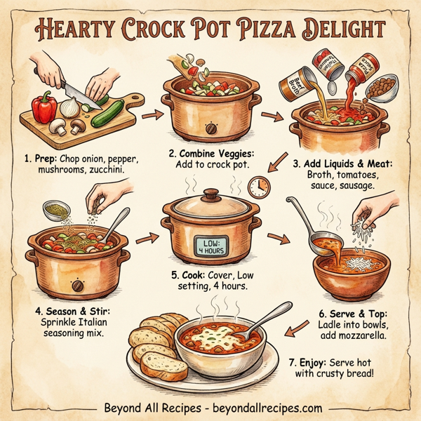 Hearty Crock Pot Pizza Delight instructions