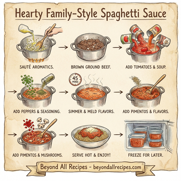 Hearty Family-Style Spaghetti Sauce instructions