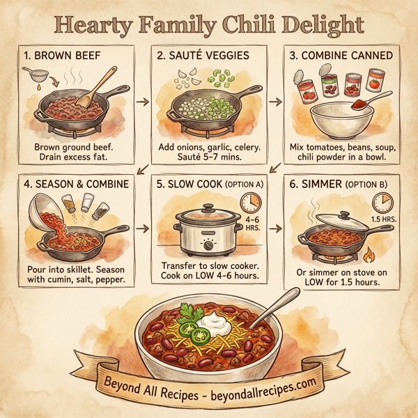 Hearty Family Chili Delight instructions