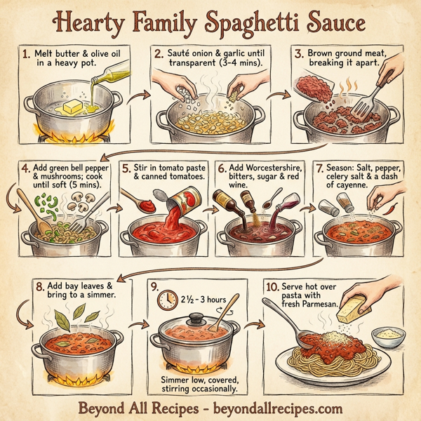Hearty Family Spaghetti Sauce instructions