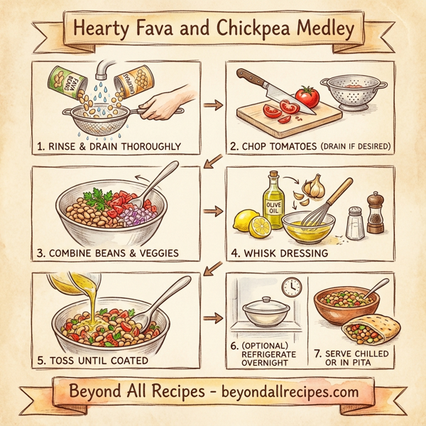 Hearty Fava and Chickpea Medley instructions