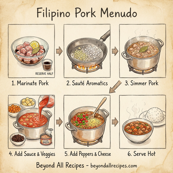 Hearty Filipino Pork Menudo instructions