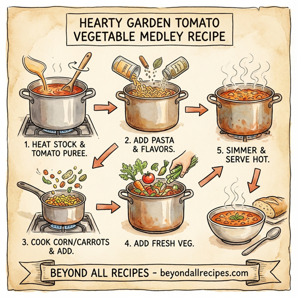 Hearty Garden Tomato Vegetable Medley instructions