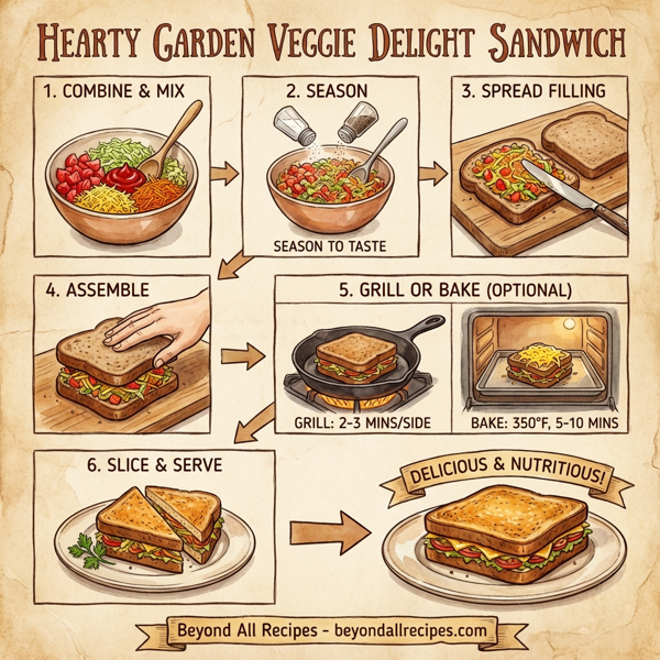 Hearty Garden Veggie Delight Sandwich instructions
