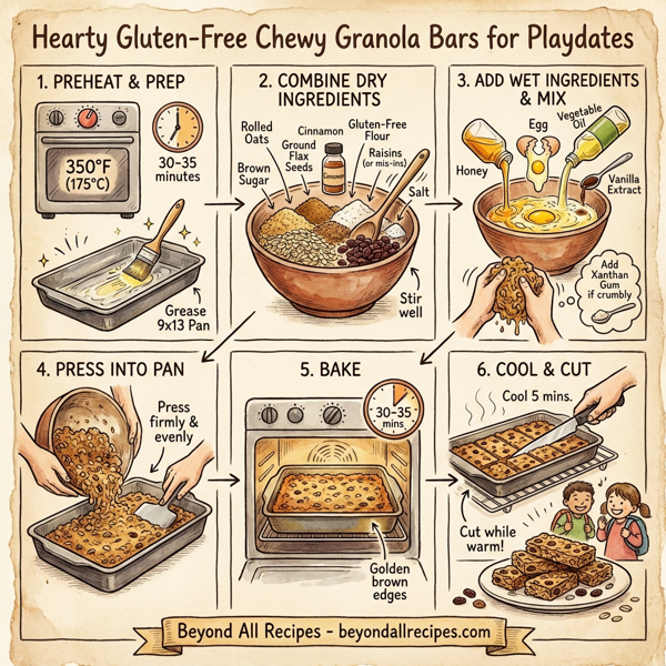 Hearty Gluten-Free Chewy Granola Bars for Playdates instructions