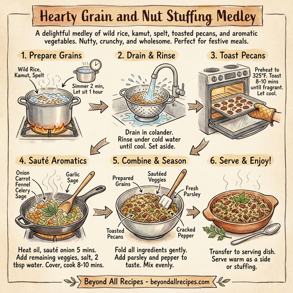 Hearty Grain and Nut Stuffing Medley instructions