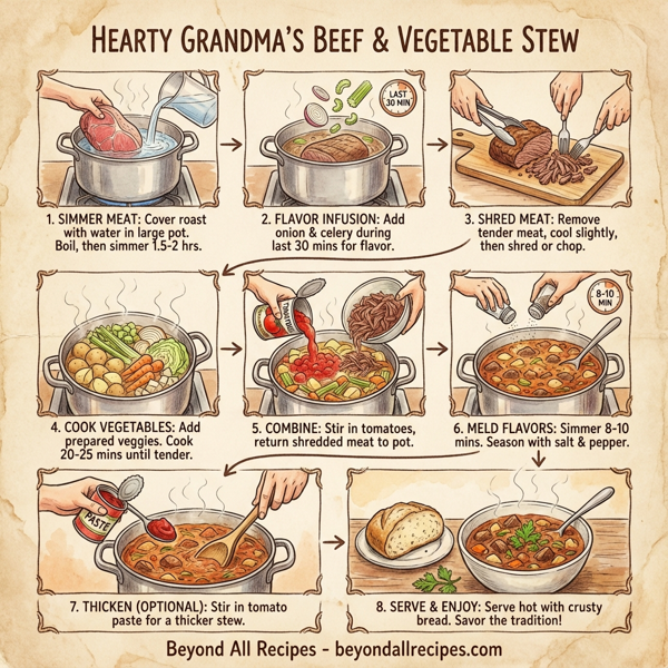 Hearty Grandma's Beef & Vegetable Stew instructions