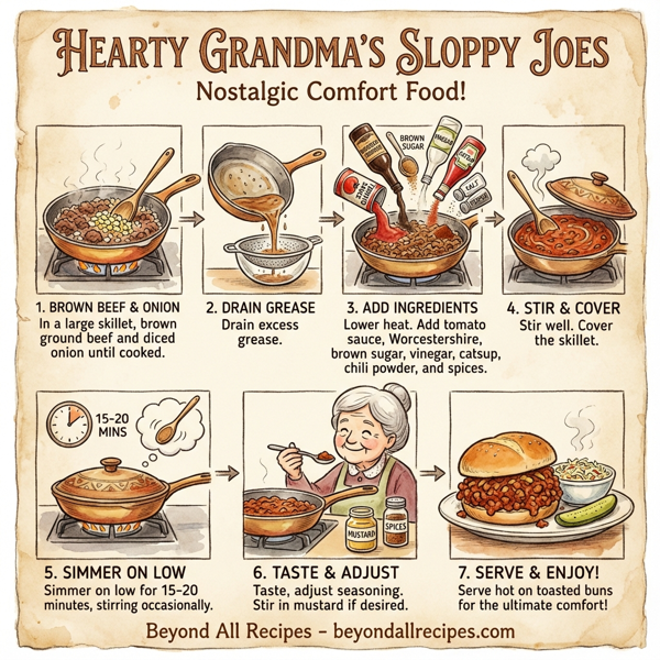 Hearty Grandma's Sloppy Joes instructions