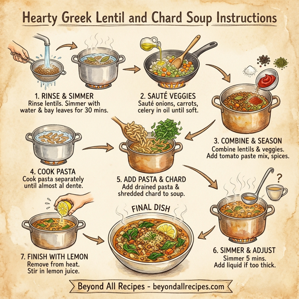 Hearty Greek Lentil and Chard Soup instructions