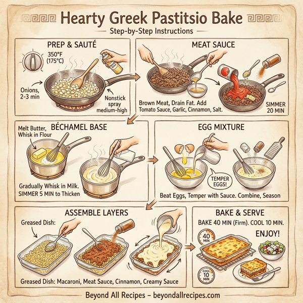 Hearty Greek Pastitsio Bake instructions
