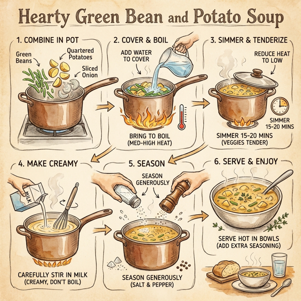 Hearty Green Bean and Potato Soup instructions