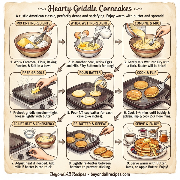 Hearty Griddle Corncakes instructions