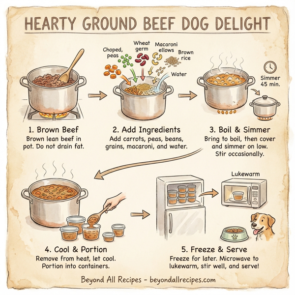 Hearty Ground Beef Dog Delight instructions