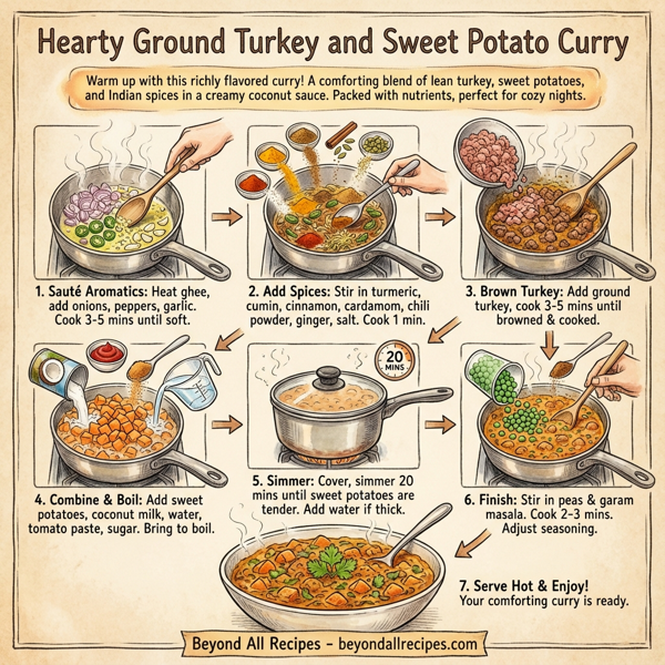 Hearty Ground Turkey and Sweet Potato Curry instructions