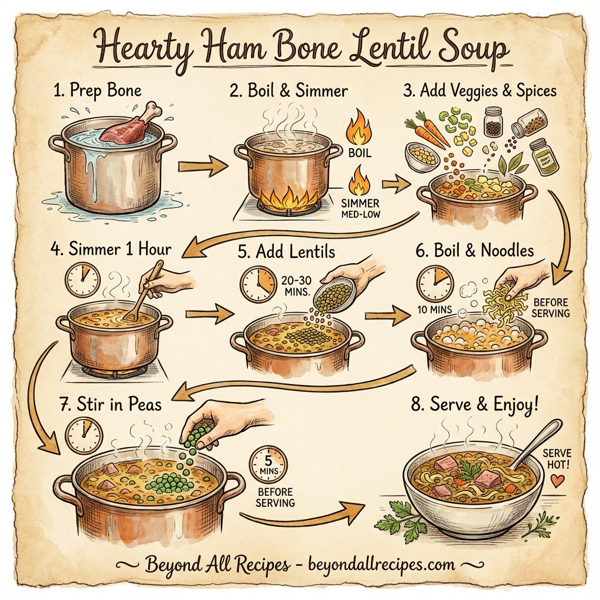 Hearty Ham Bone Lentil Soup instructions