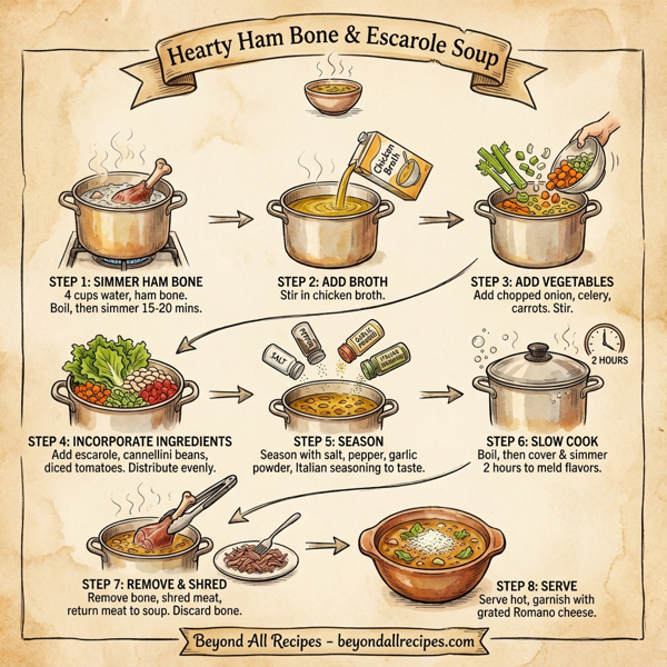 Hearty Ham Bone & Escarole Soup instructions