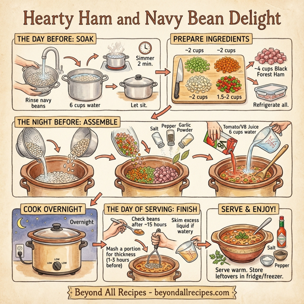 Hearty Ham and Navy Bean Delight instructions
