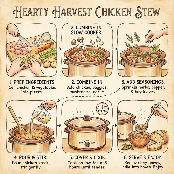 Hearty Harvest Chicken Stew instructions