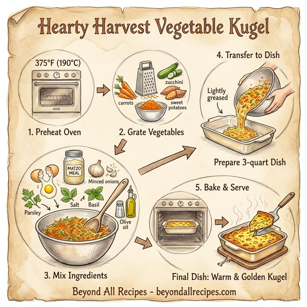 Hearty Harvest Vegetable Kugel instructions
