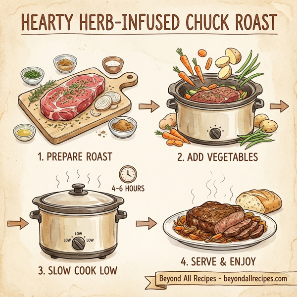 Hearty Herb-Infused Chuck Roast with Seasonal Vegetables instructions
