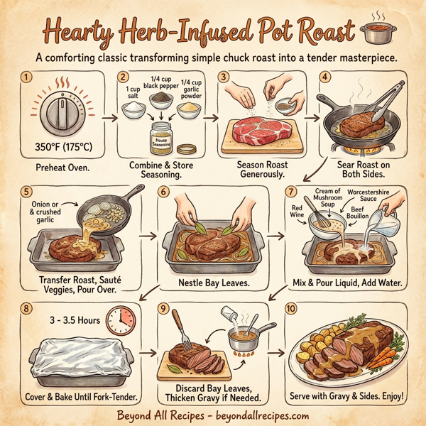 Hearty Herb-Infused Pot Roast instructions