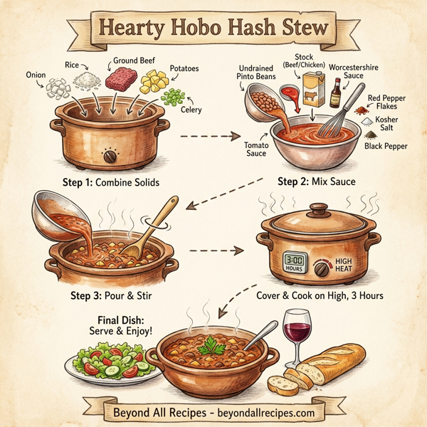 Hearty Hobo Hash Stew instructions