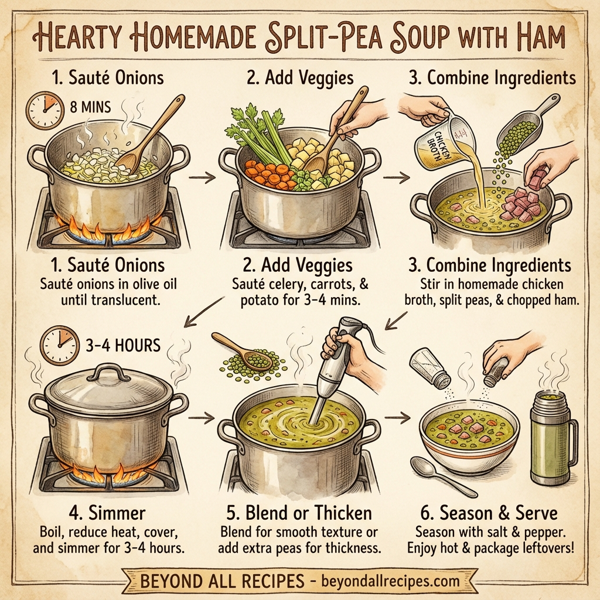 Hearty Homemade Split-Pea Soup with Ham instructions