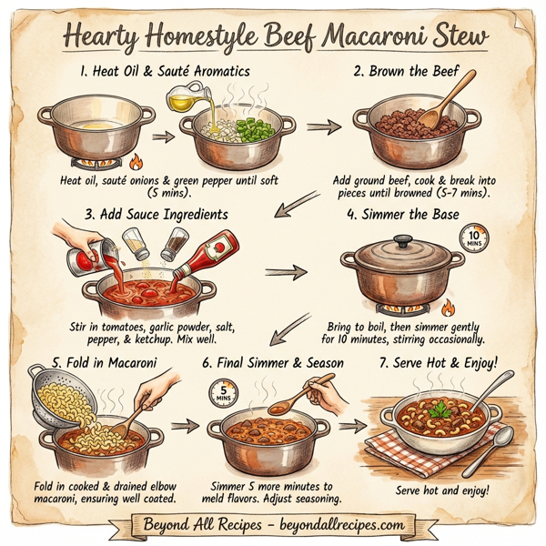 Hearty Homestyle Beef Macaroni Stew instructions