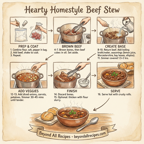 Hearty Homestyle Beef Stew instructions