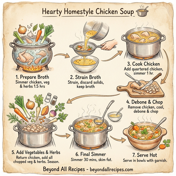 Hearty Homestyle Chicken Soup instructions