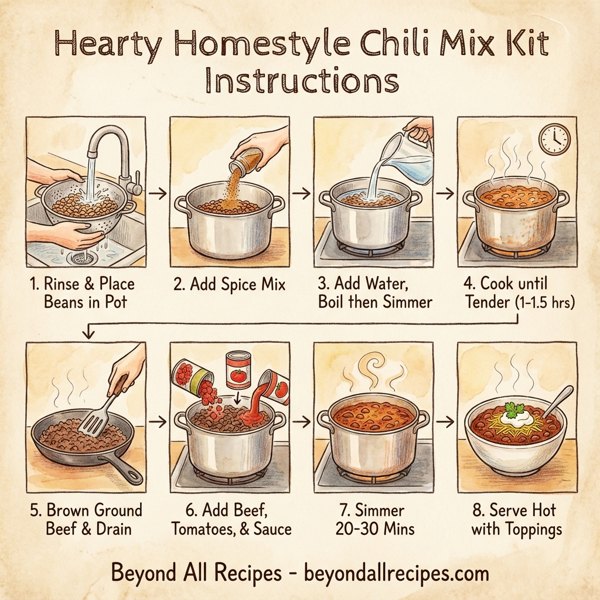 Hearty Homestyle Chili Mix Kit instructions